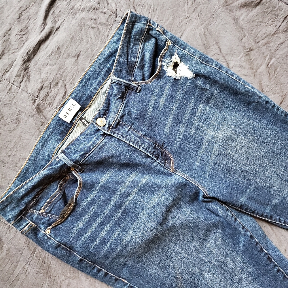 Rebel Angels Pin Up Crop Jeans